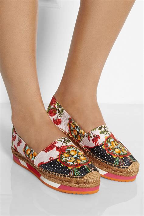 dolce gabbana brocade espadrilles.